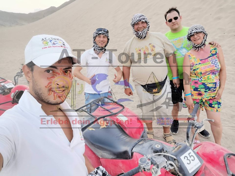 Wüstensafari Quad Ausflug in Hurghada zur Oase mit Zwischenstop im Benduinendorf 